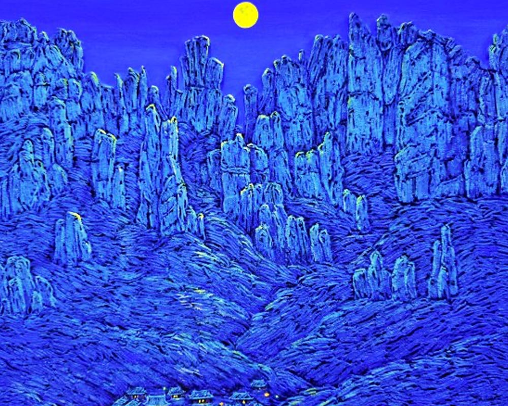 이정원 개인전 < 山家(산가)-Blue Mountain>