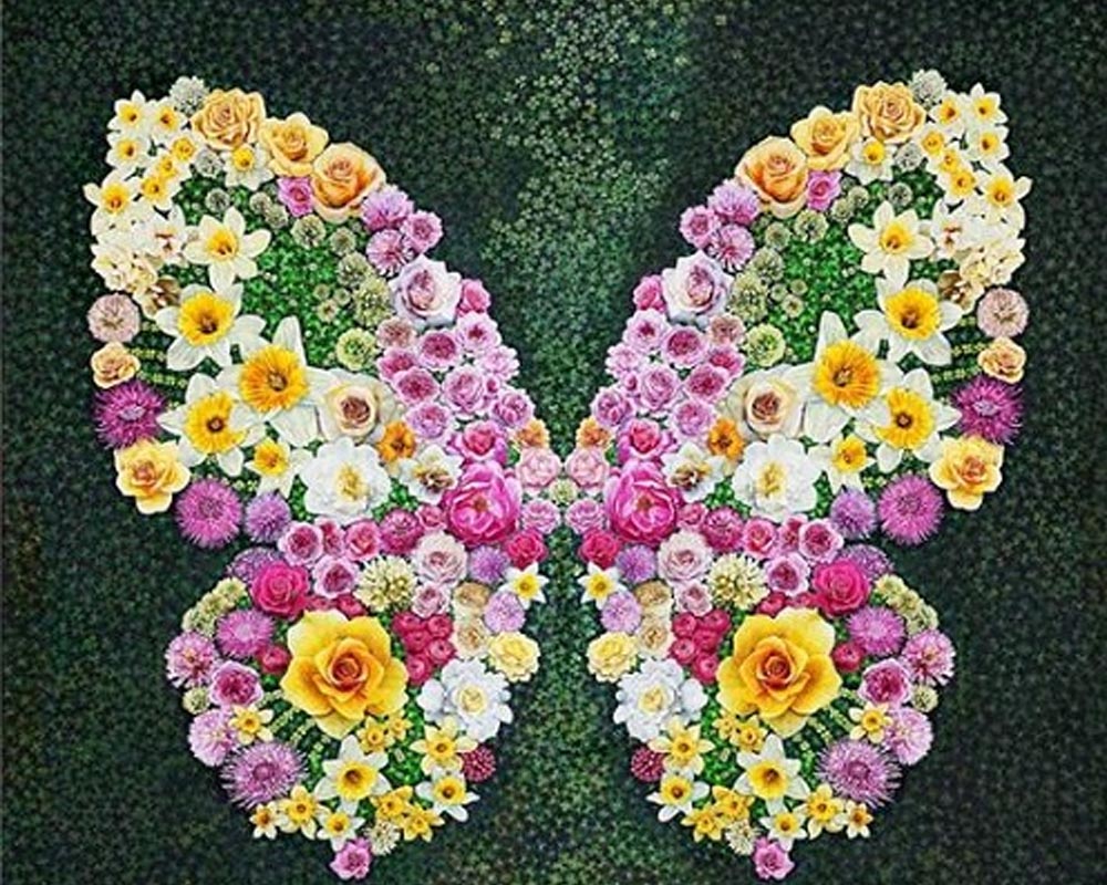 홍년 개인전 《화접(花蝶), 감정의 구조화... 행복 날다》